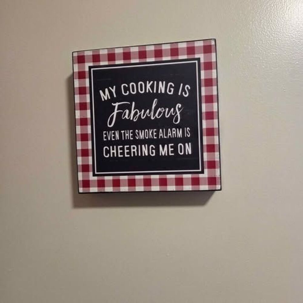 Funny Kitchen Wall Decor Sign - My Cooking is Fabulous